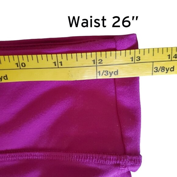 Alo Yoga Ice Goddess Ribbed Legging Purple & Grey Extra Long Stretch XS 2-4 - Picture 6 of 10